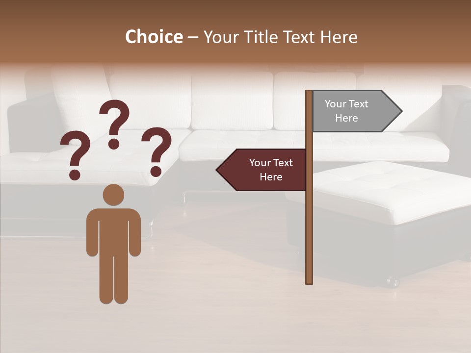 Furnishing Black Decoration PowerPoint Template