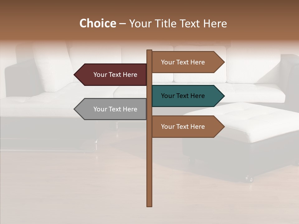 Furnishing Black Decoration PowerPoint Template