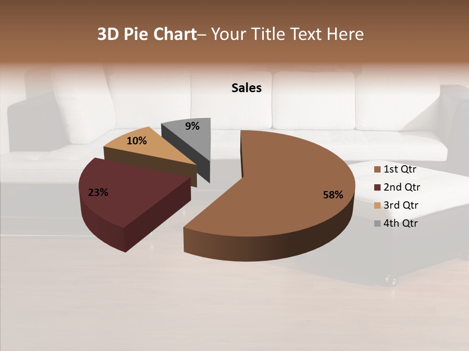 Furnishing Black Decoration PowerPoint Template