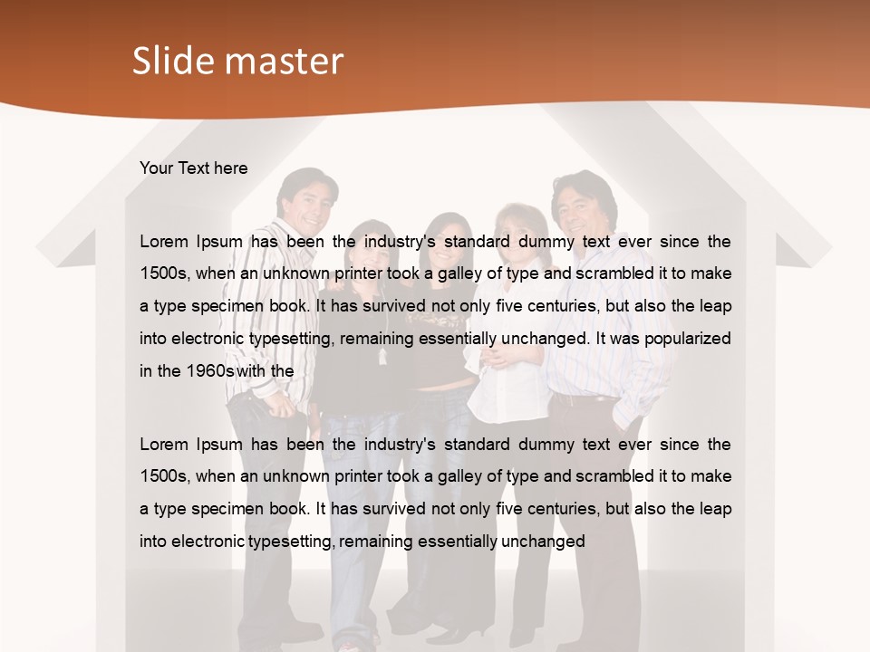 Father Happy Conceptual PowerPoint Template