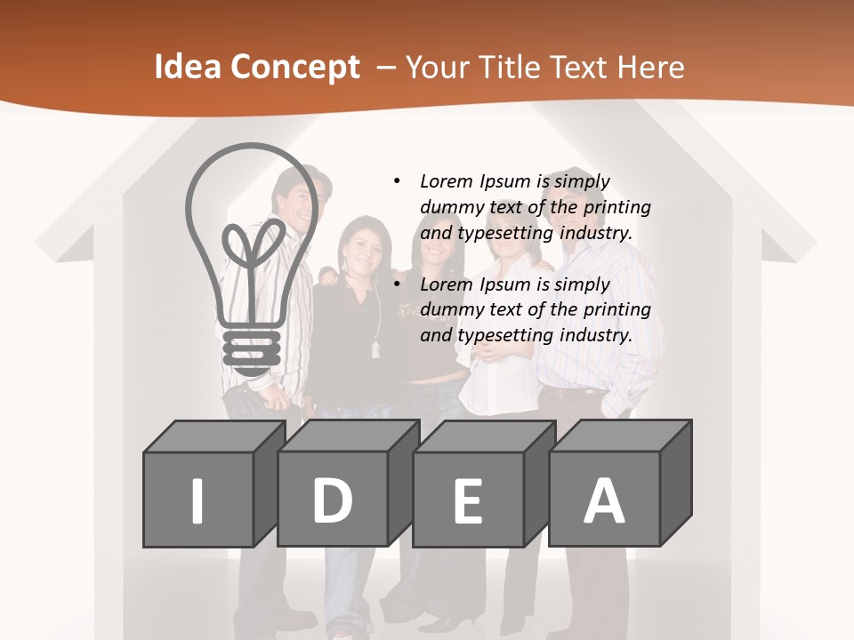 Father Happy Conceptual PowerPoint Template