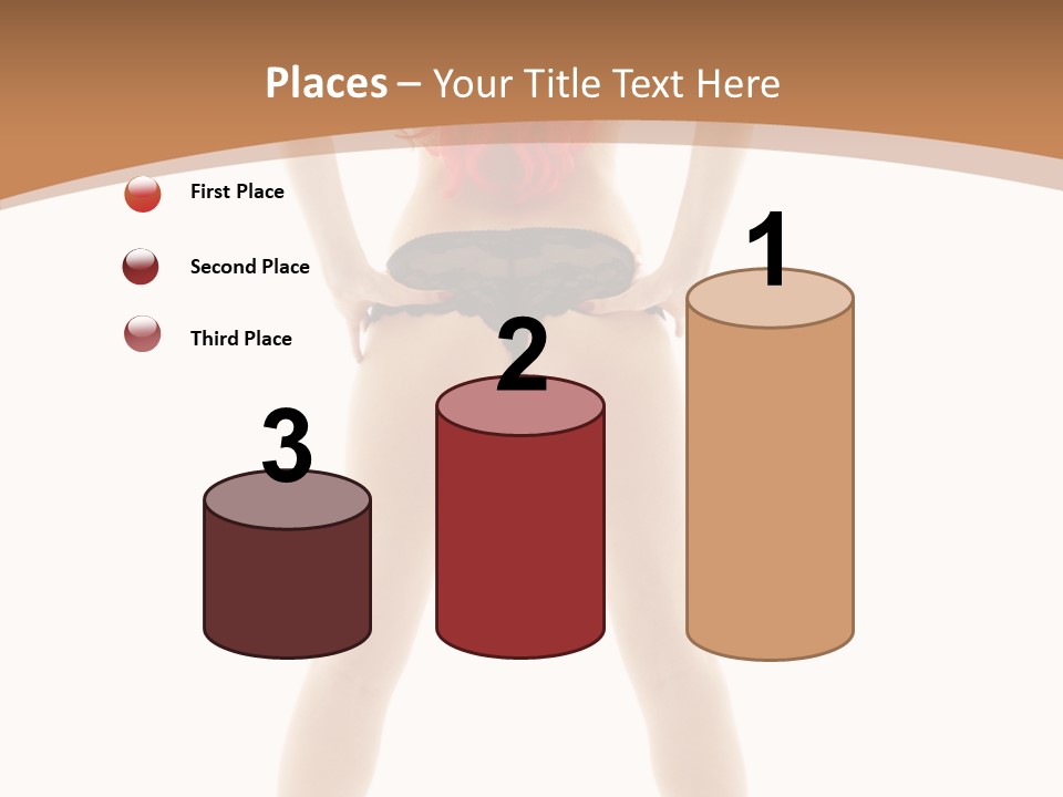 White Leggy Sporty PowerPoint Template