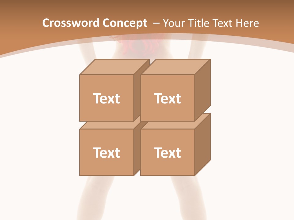 White Leggy Sporty PowerPoint Template