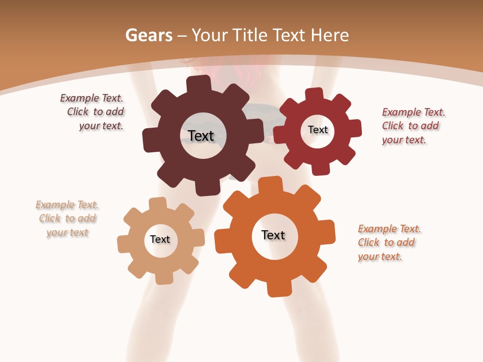 White Leggy Sporty PowerPoint Template