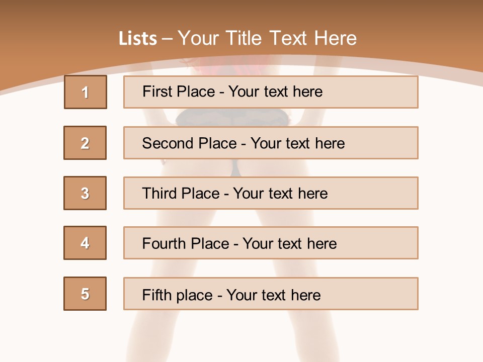 White Leggy Sporty PowerPoint Template