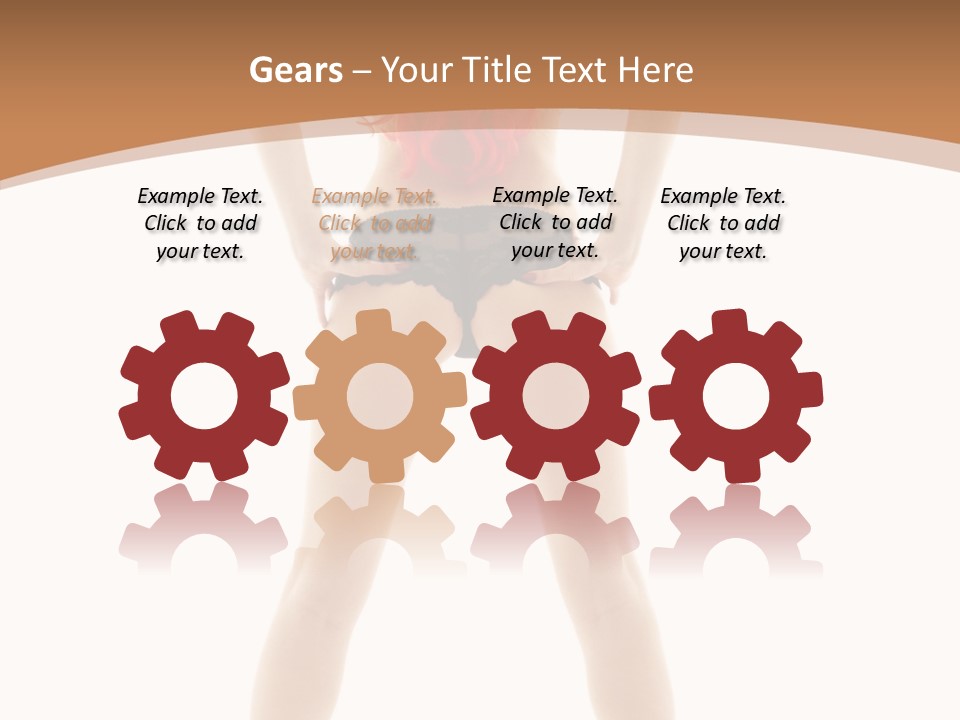 White Leggy Sporty PowerPoint Template