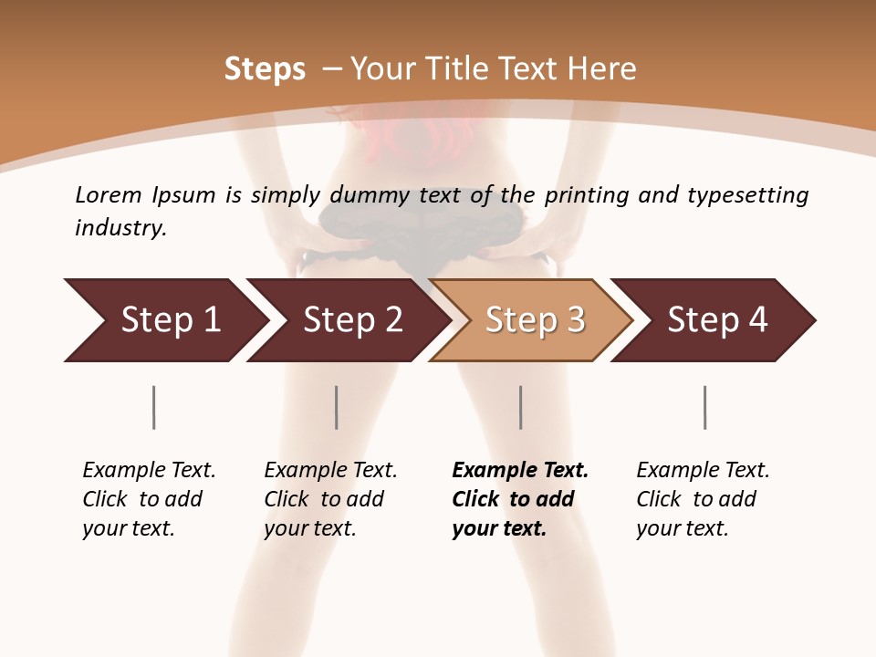 White Leggy Sporty PowerPoint Template