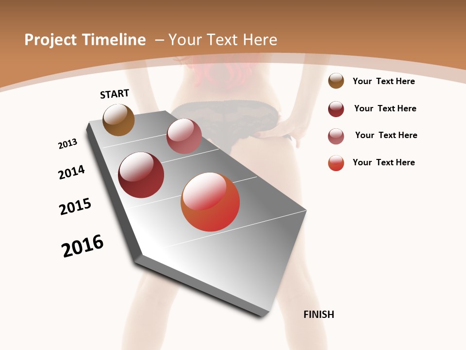 White Leggy Sporty PowerPoint Template