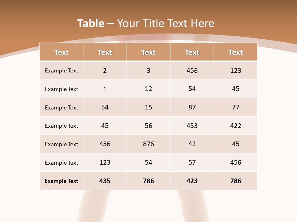 White Leggy Sporty PowerPoint Template