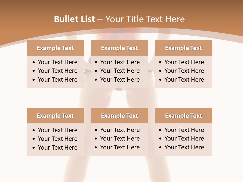 White Leggy Sporty PowerPoint Template