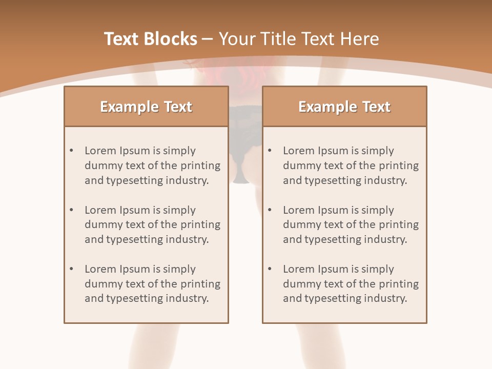 White Leggy Sporty PowerPoint Template