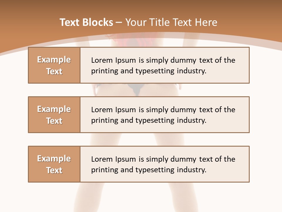 White Leggy Sporty PowerPoint Template