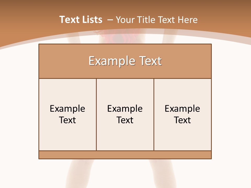 White Leggy Sporty PowerPoint Template