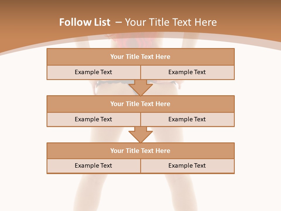 White Leggy Sporty PowerPoint Template