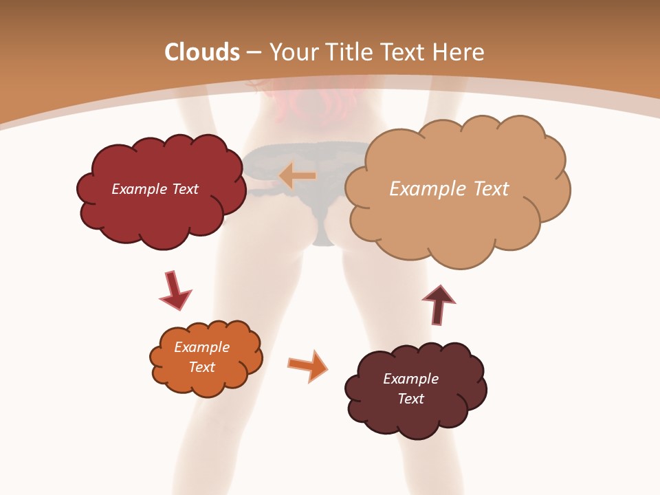 White Leggy Sporty PowerPoint Template