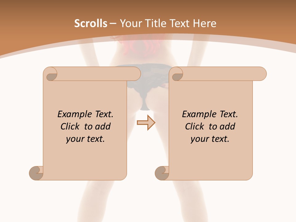 White Leggy Sporty PowerPoint Template