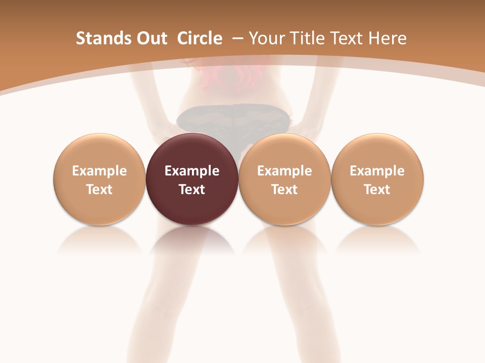 White Leggy Sporty PowerPoint Template