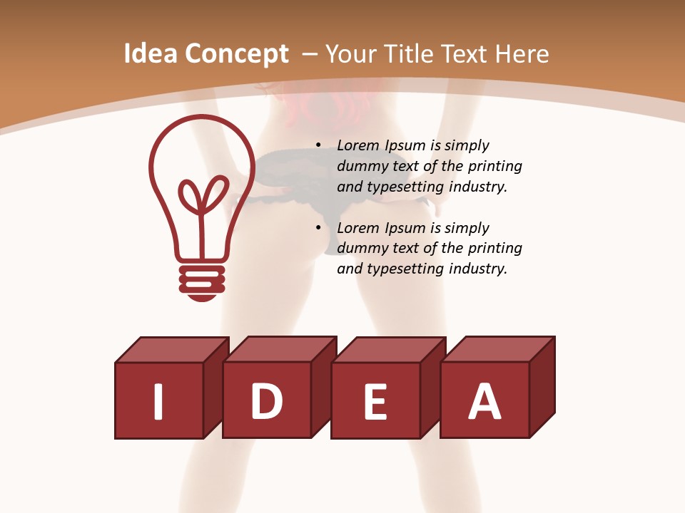 White Leggy Sporty PowerPoint Template