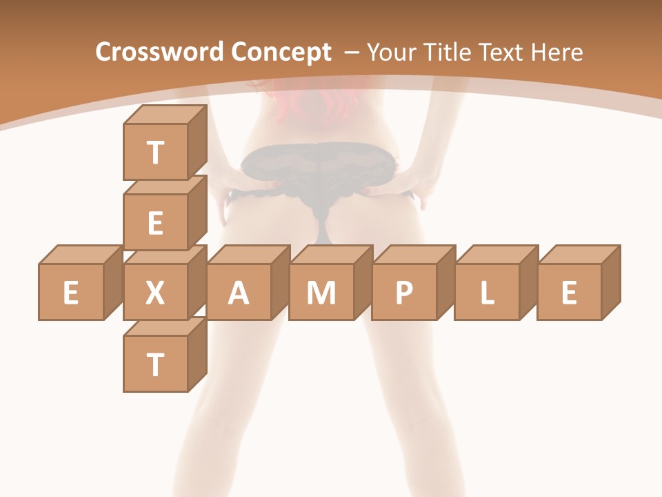 White Leggy Sporty PowerPoint Template