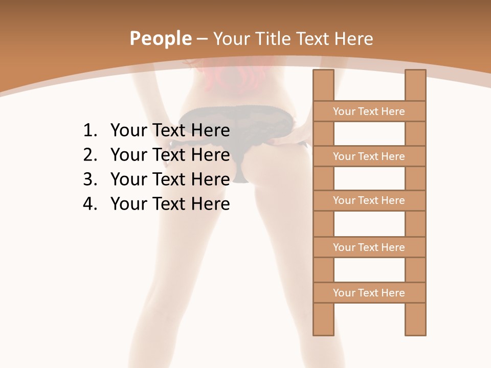 White Leggy Sporty PowerPoint Template