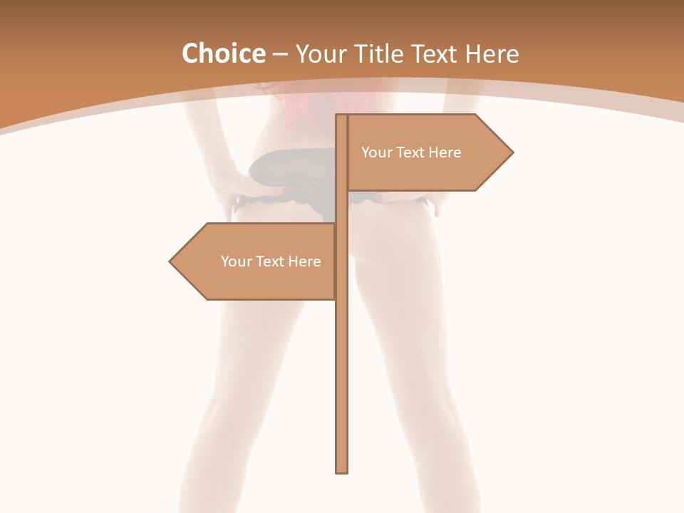 White Leggy Sporty PowerPoint Template