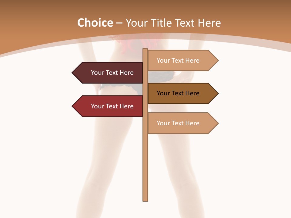 White Leggy Sporty PowerPoint Template