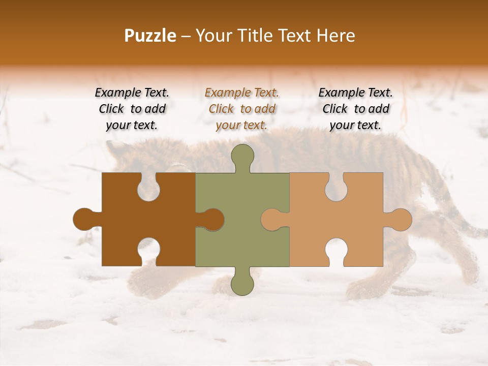 Walk Small Cub PowerPoint Template