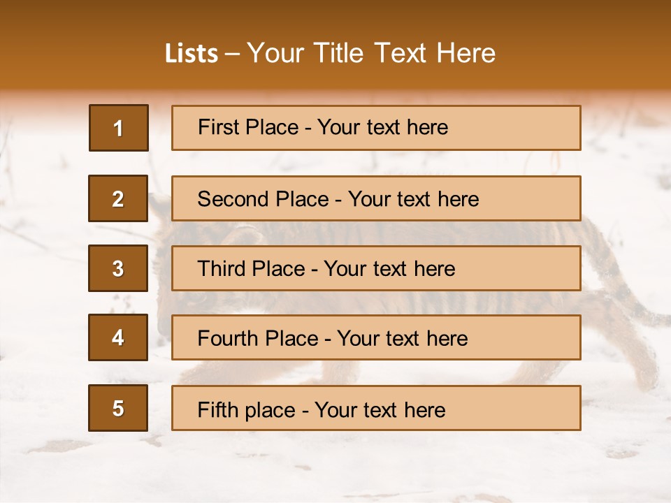 Walk Small Cub PowerPoint Template