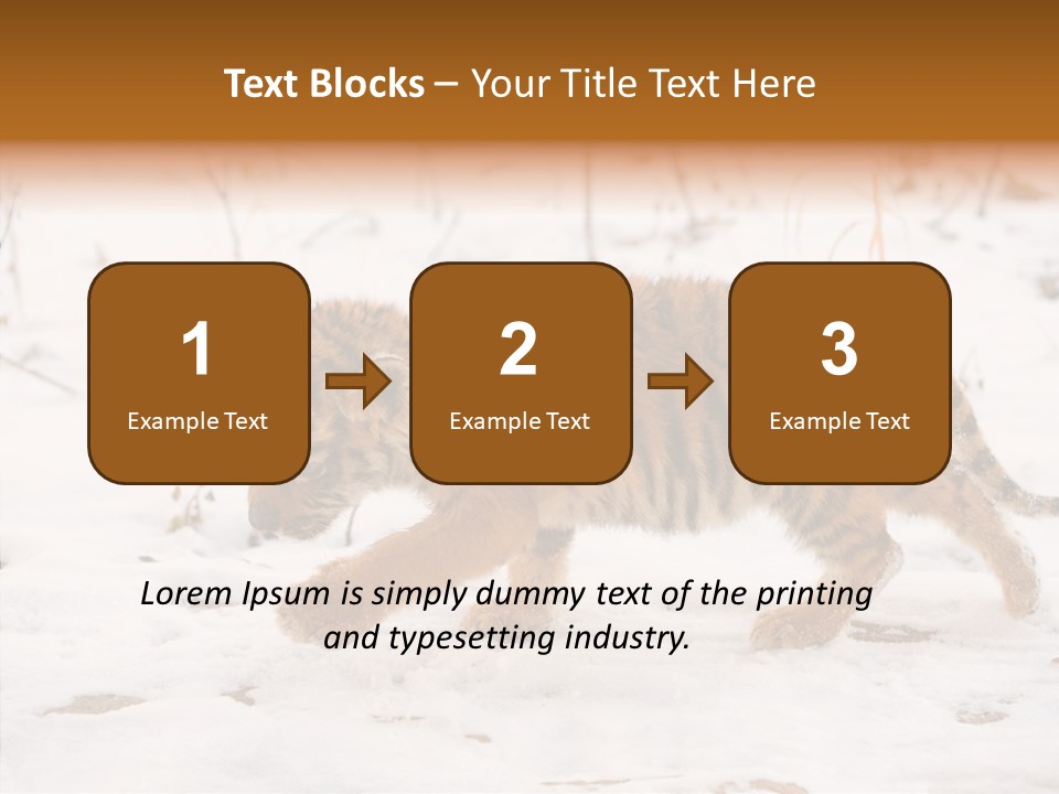 Walk Small Cub PowerPoint Template