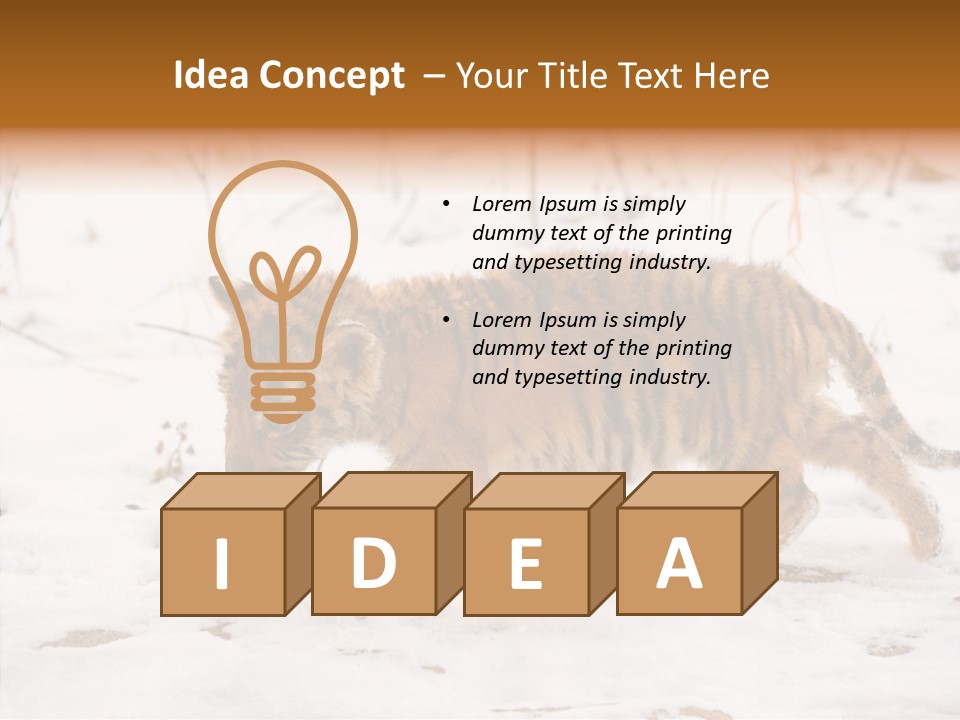 Walk Small Cub PowerPoint Template