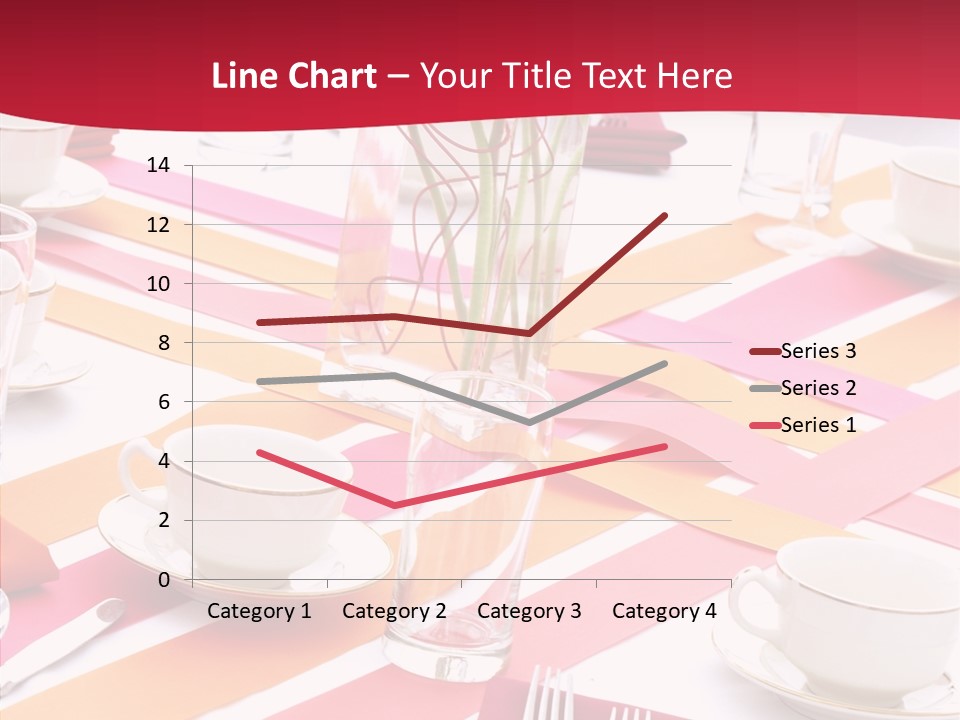 Pink Restaurant Table PowerPoint Template