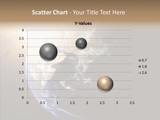 Illustration Sunset Planet PowerPoint Template