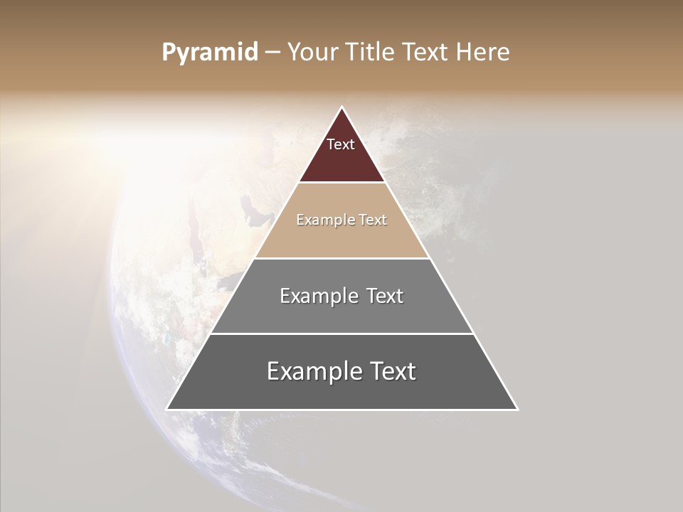 Illustration Sunset Planet PowerPoint Template