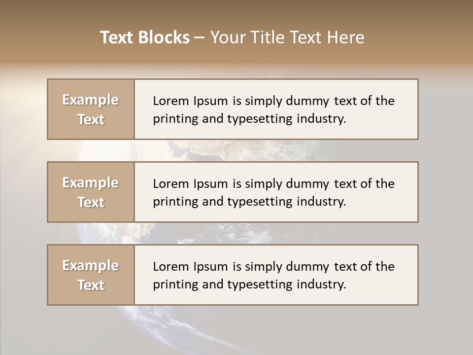 Illustration Sunset Planet PowerPoint Template