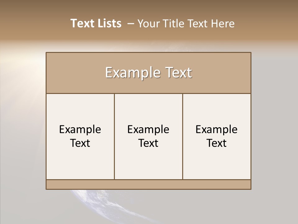 Illustration Sunset Planet PowerPoint Template