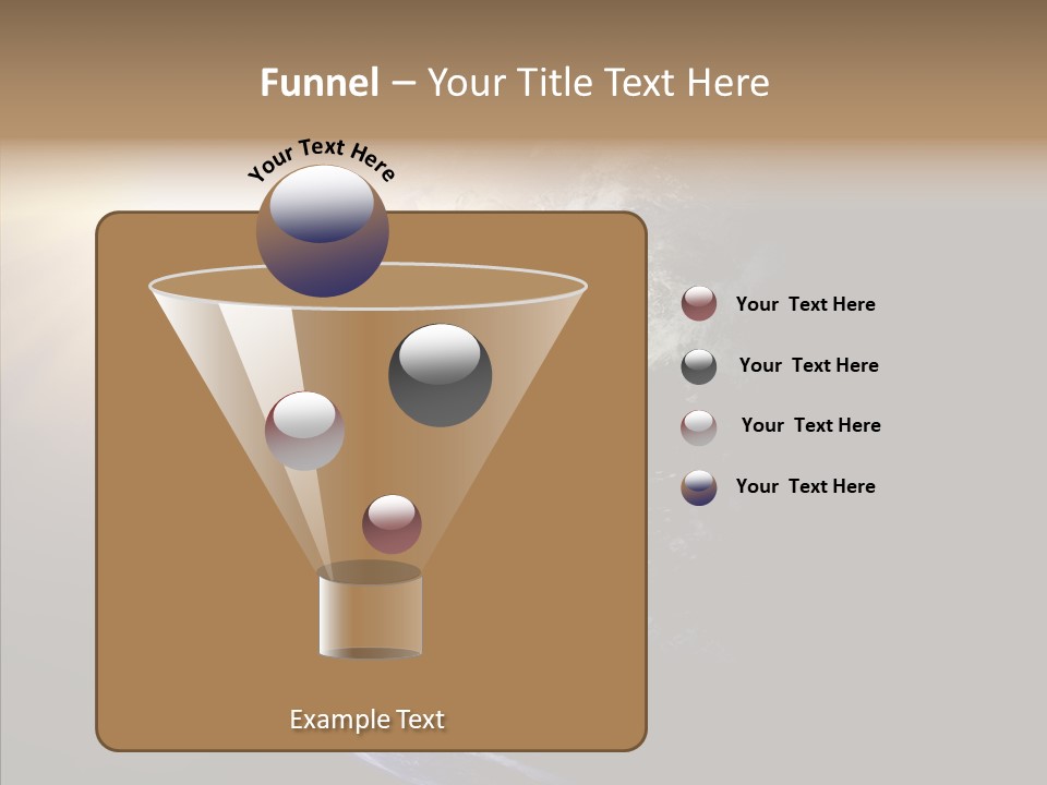 Illustration Sunset Planet PowerPoint Template
