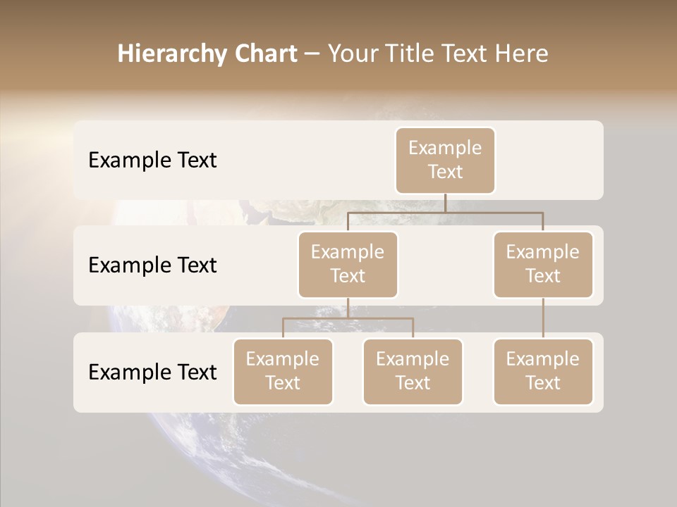 Illustration Sunset Planet PowerPoint Template