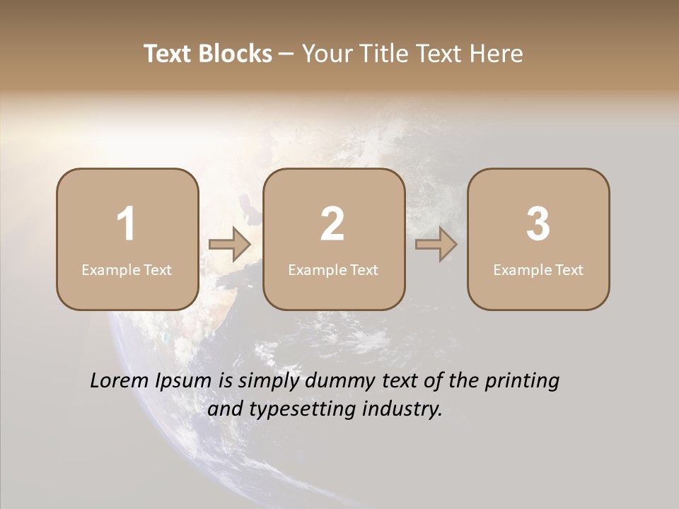 Illustration Sunset Planet PowerPoint Template