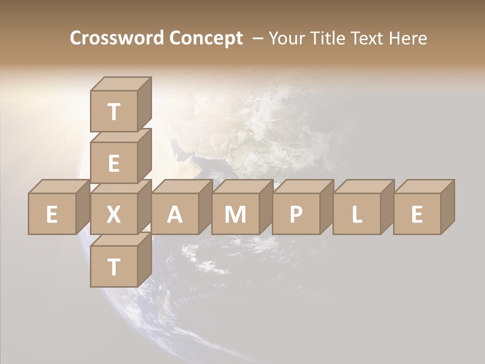 Illustration Sunset Planet PowerPoint Template