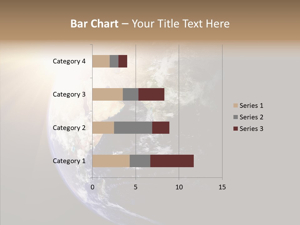 Illustration Sunset Planet PowerPoint Template