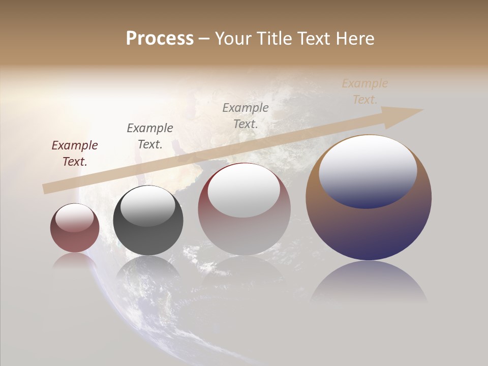 Illustration Sunset Planet PowerPoint Template