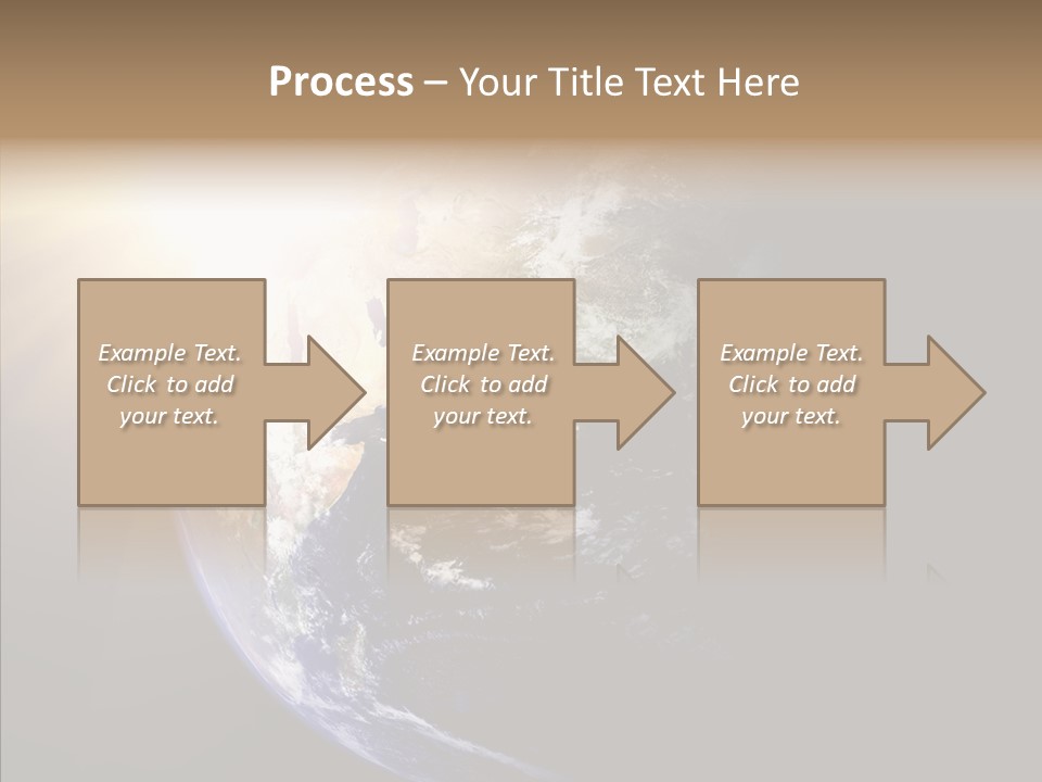 Illustration Sunset Planet PowerPoint Template