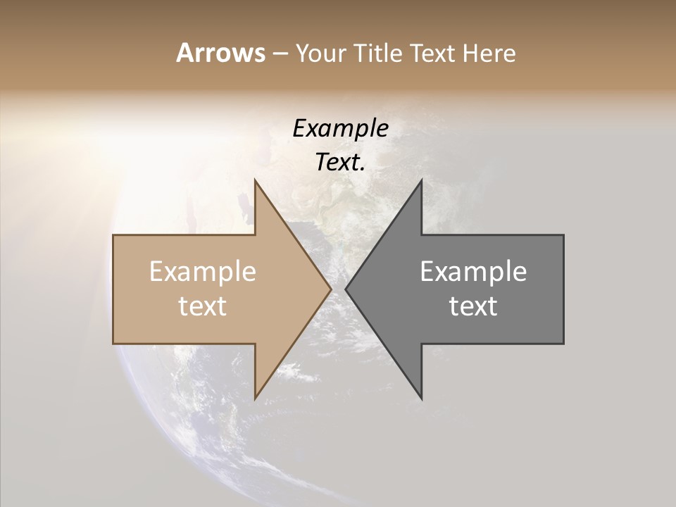 Illustration Sunset Planet PowerPoint Template