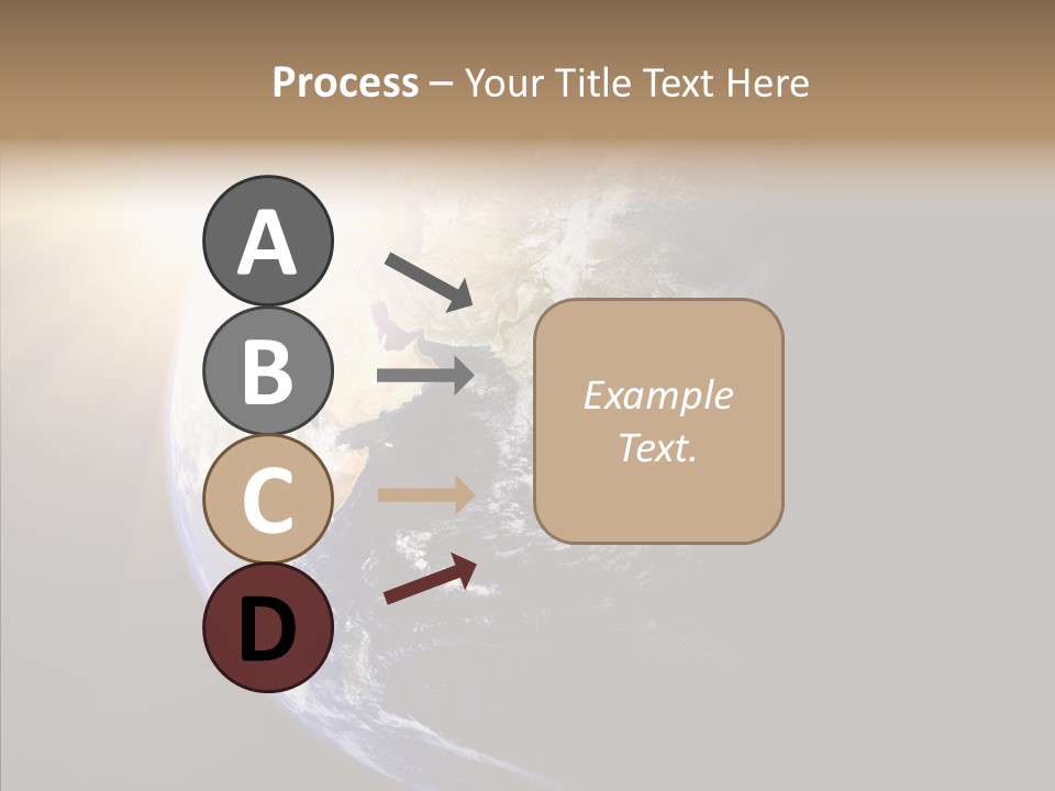 Illustration Sunset Planet PowerPoint Template