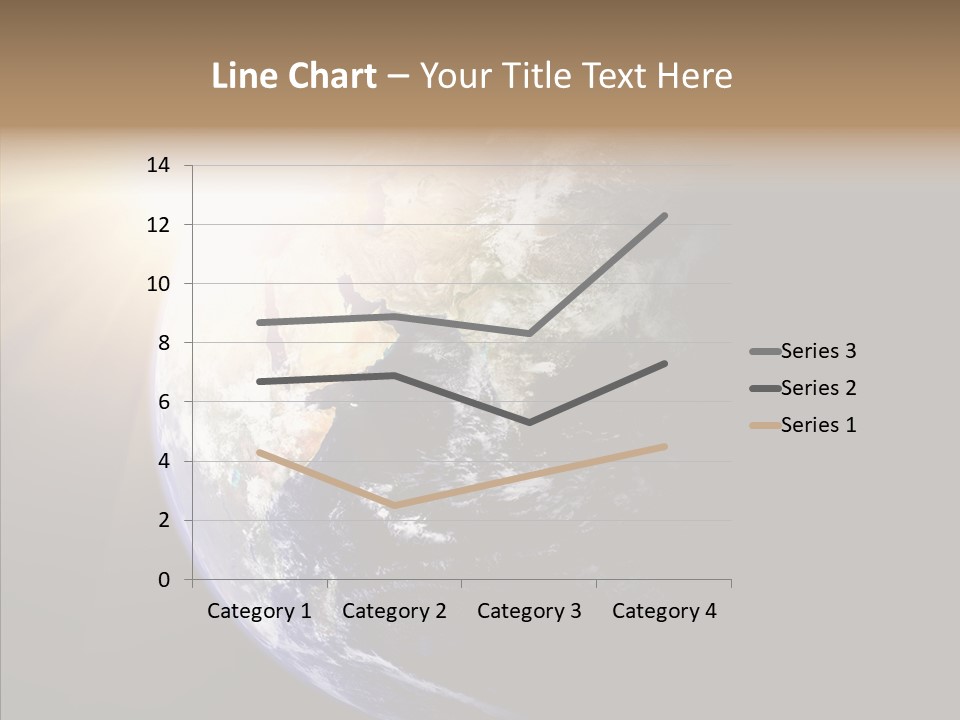 Illustration Sunset Planet PowerPoint Template
