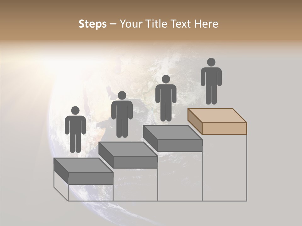 Illustration Sunset Planet PowerPoint Template