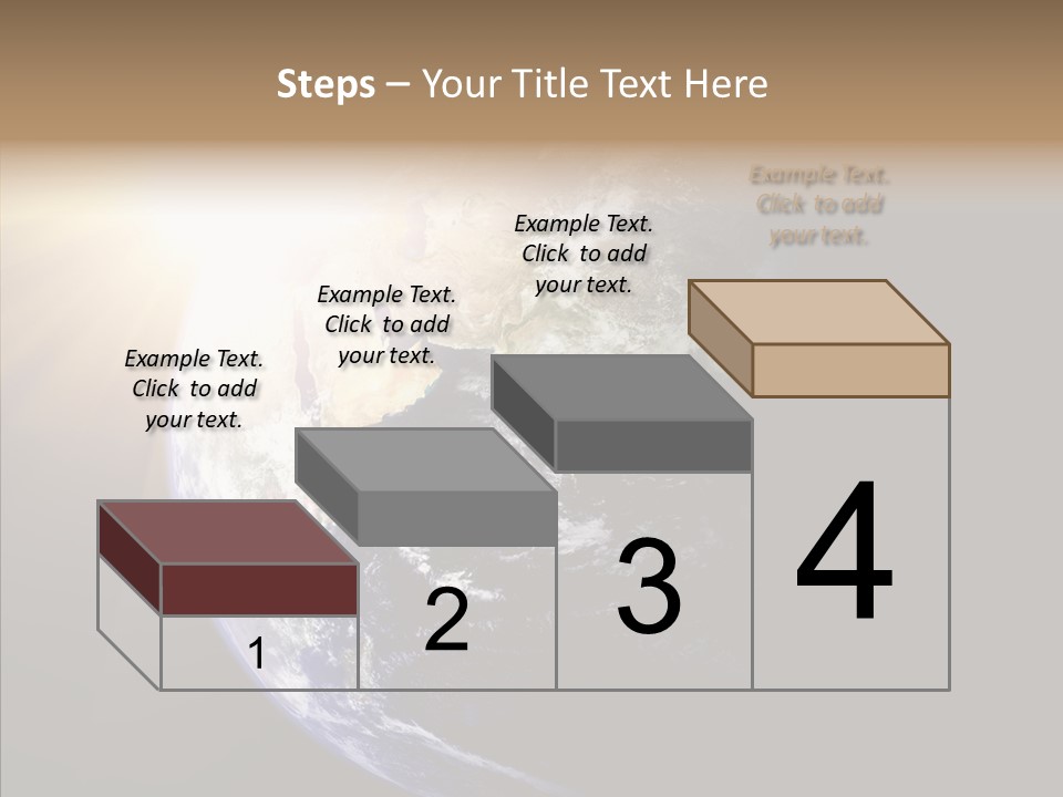 Illustration Sunset Planet PowerPoint Template
