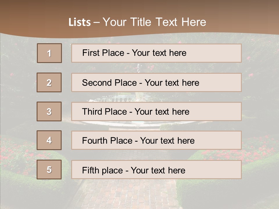 Beautiful Display Trees PowerPoint Template