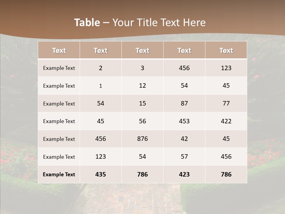 Beautiful Display Trees PowerPoint Template