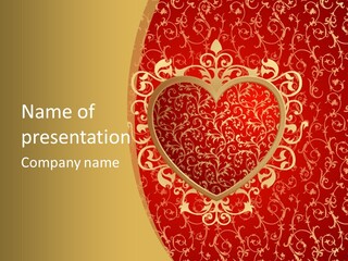 Flourishes Passion Red PowerPoint Template